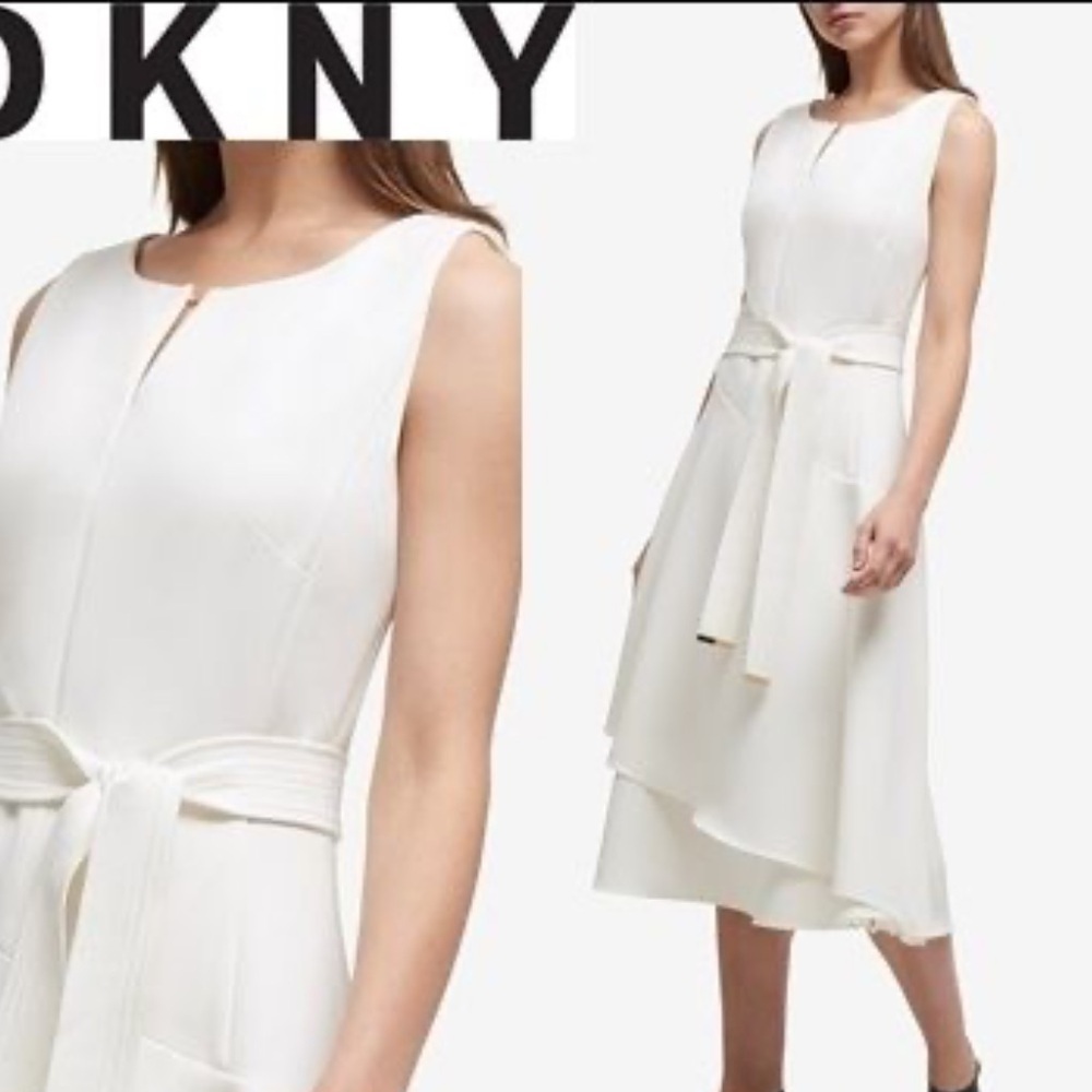 DKNY gorgeous white dress size 6